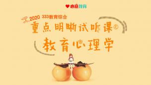 2020年333教育综合重点明晰试听课之教育心理学