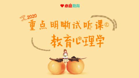 2020年学术教育学重点明晰试听课之教育心理学
